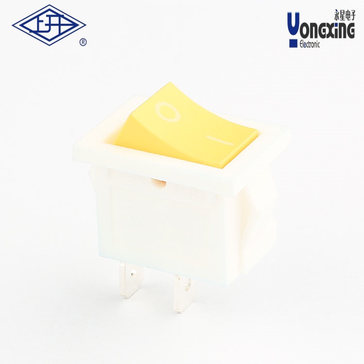 KCD3兩個(gè)腳黃色船型開關(guān)